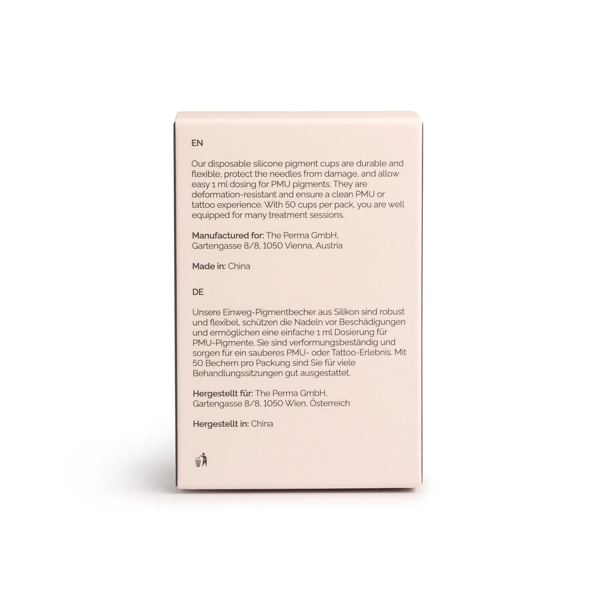 Set of 50 white silicone ink cups by The Perma, ideal for use in screen printing and ink application.