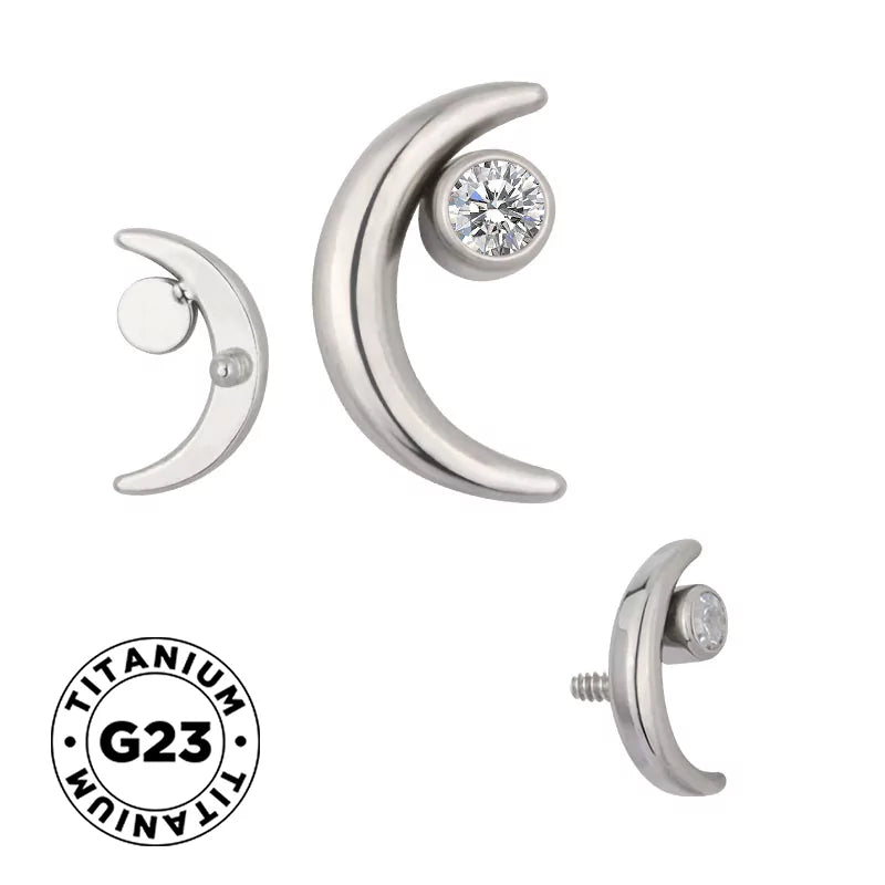 Титановое кольцо с лунным безелем