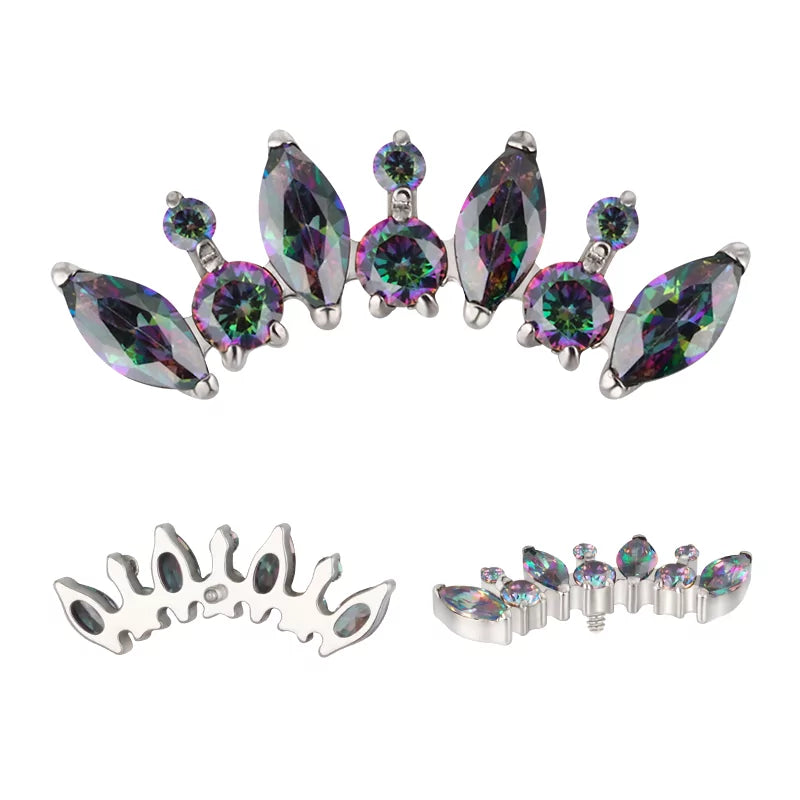 Titāna gredzens apaļš un marķīza