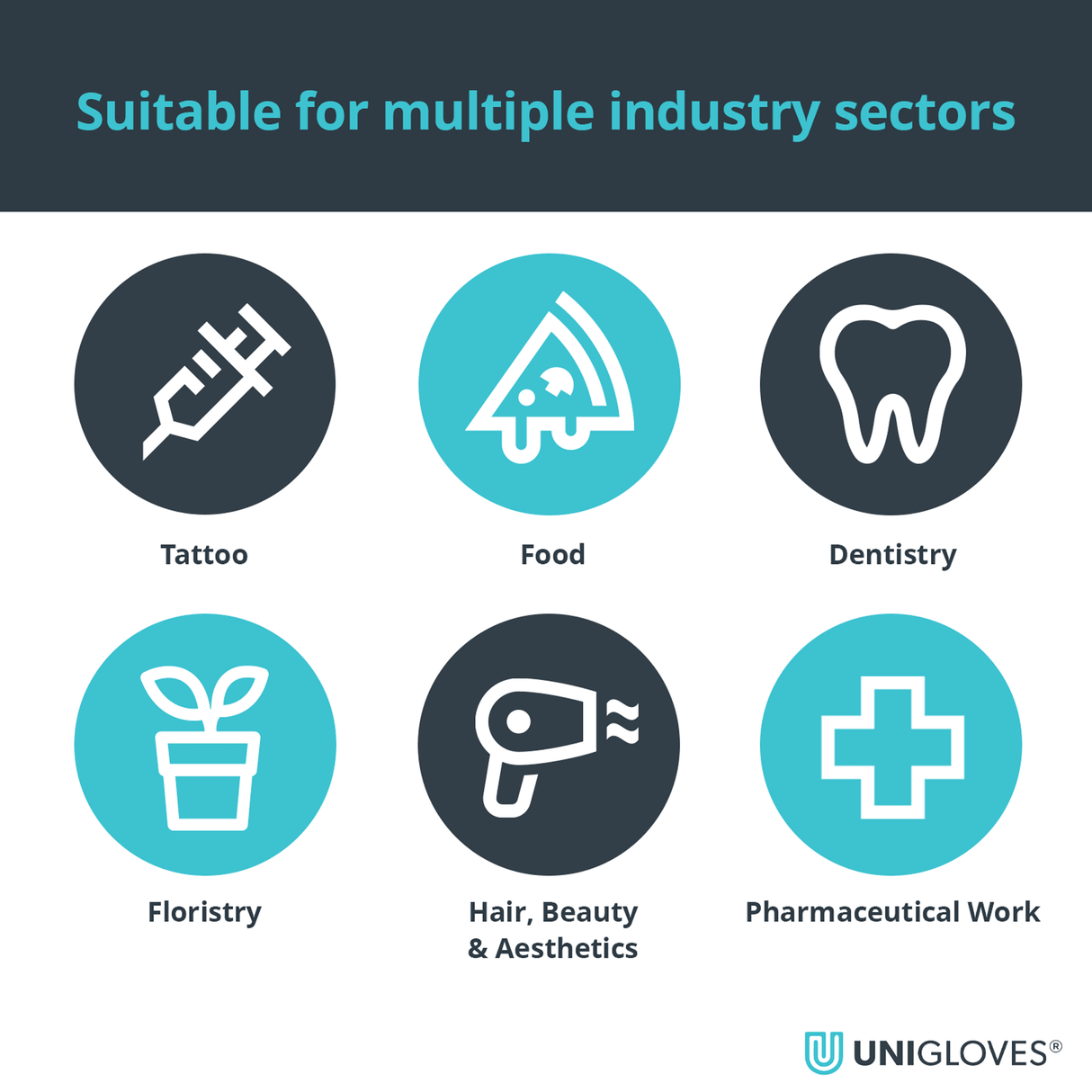 UNIGLOVES Fancy Nitrile Gloves Rose 100pcs XS/S/M - BVShop