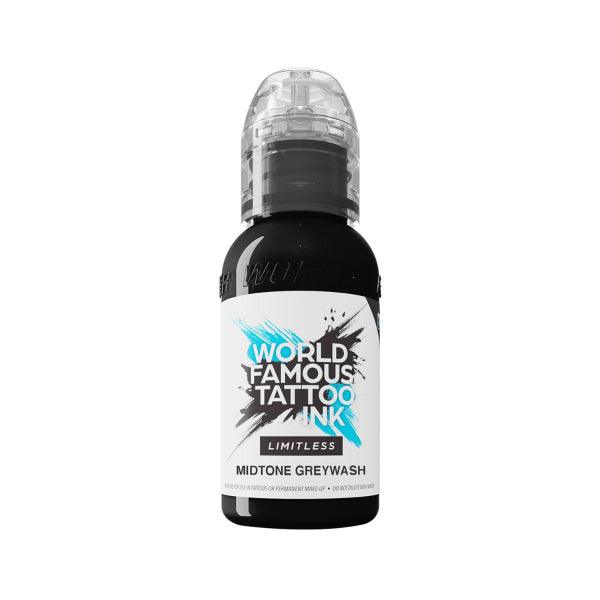 World Famous Limitless Tattoo Ink Midtone Greywash - BVShop