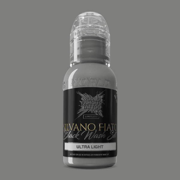 World Famous Limitless Tattoo Ink Silvano Fiato Blackwash Ultra Light 30ml - BVShop