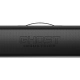 Ghost Tray Top Travel Tray Base Full System showing a sleek, black portable tray with secure compartments for travel organization.