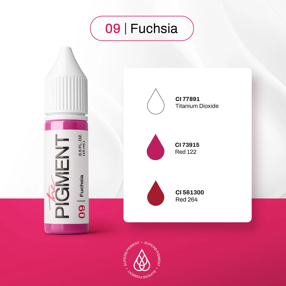 The Pigment 09 Fuchsia Пигмент (15ml)