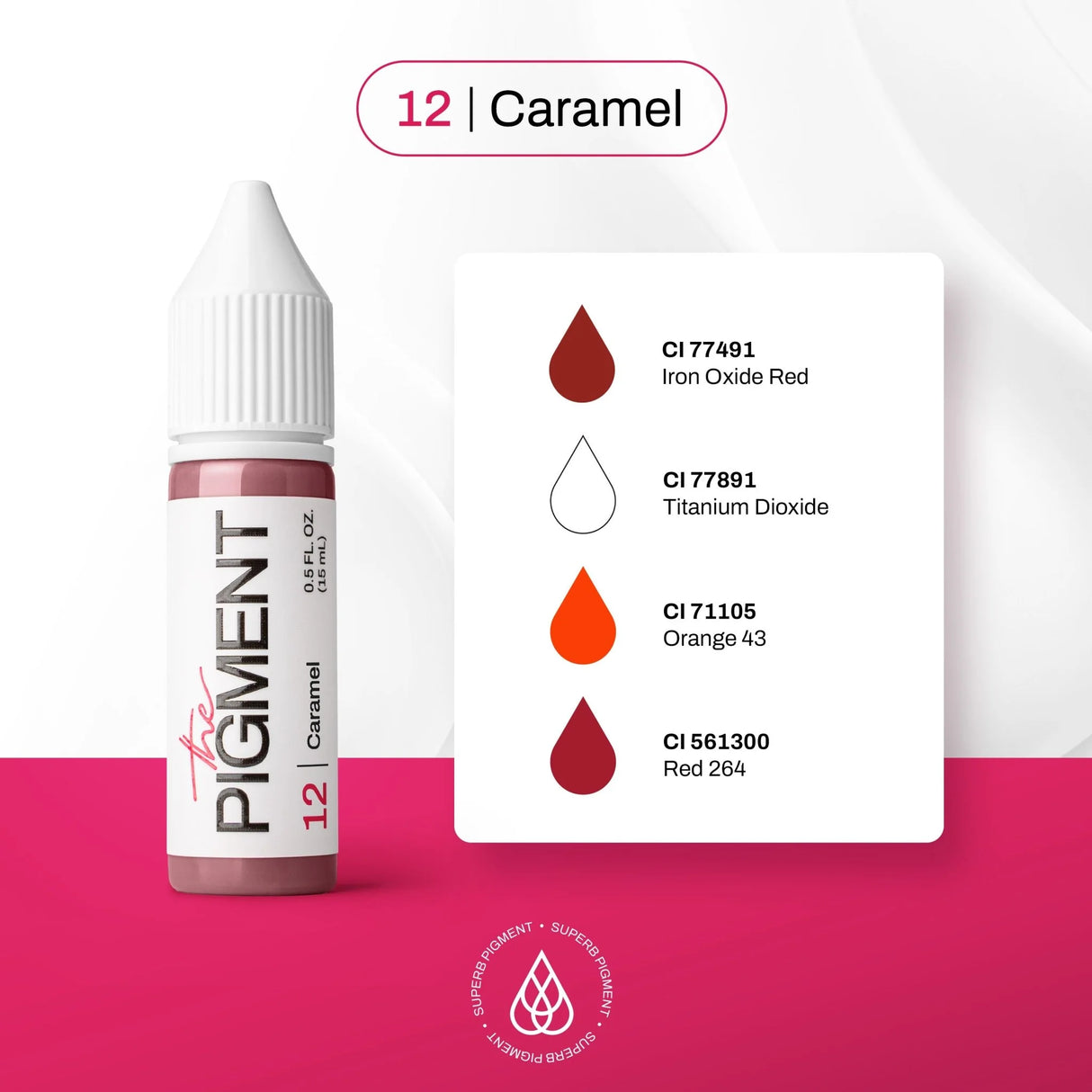 The Pigment 12 Caramel Pigments (15ml)