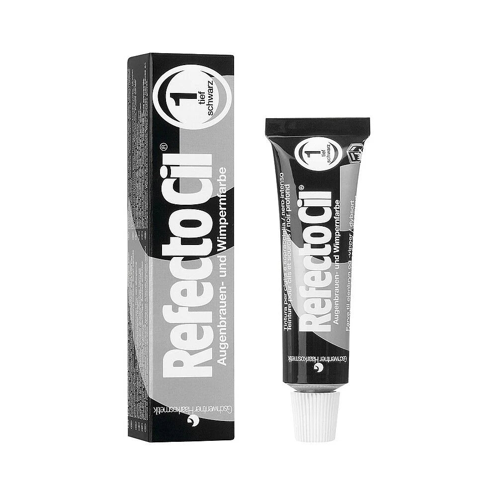 RefectoCil Eyebrow And Eyelash Dye 1 Pure Black 15ml - BVShop