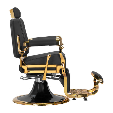 Barber chair Gabbiano Leonardo Gold Black - BVShop