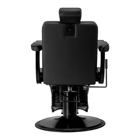 Gabbiano Visionerio barber chair black with black frame - BVShop