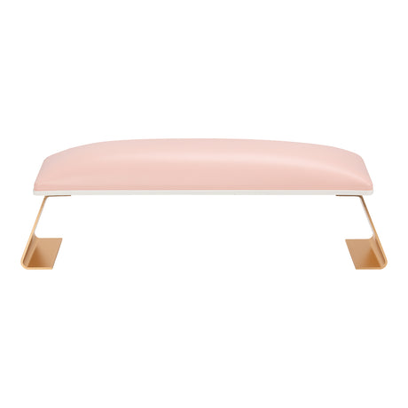 Pink Manicure Support Momo 7-M, professional beauty salon furniture for nail treatments, shown in a well-lit salon setting.