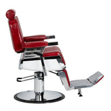 Gabbiano Royal X barber chair red with adjustable headrest