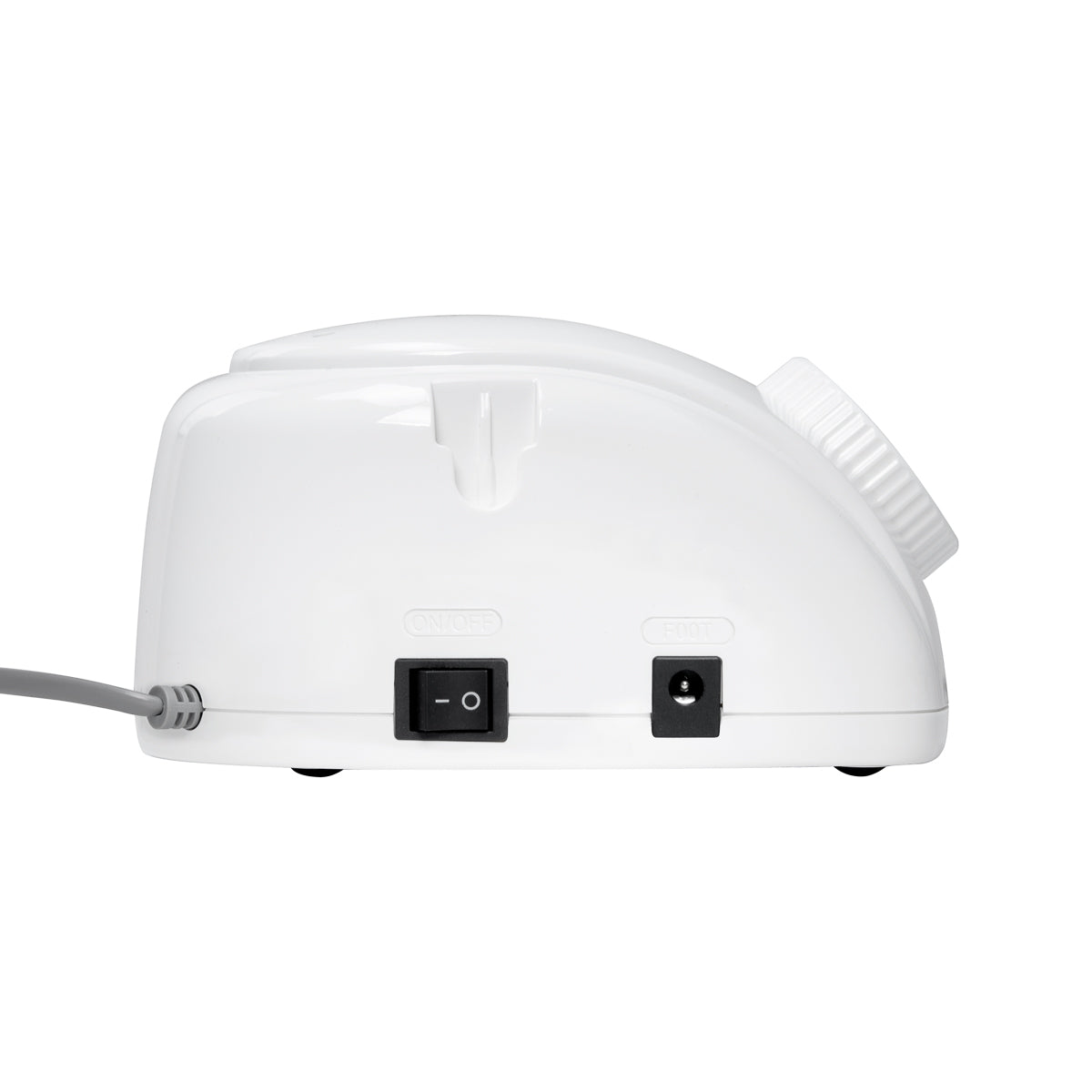 EXO Futura Nagu Frēze 65W – Balta · Savienojuma ligzdas