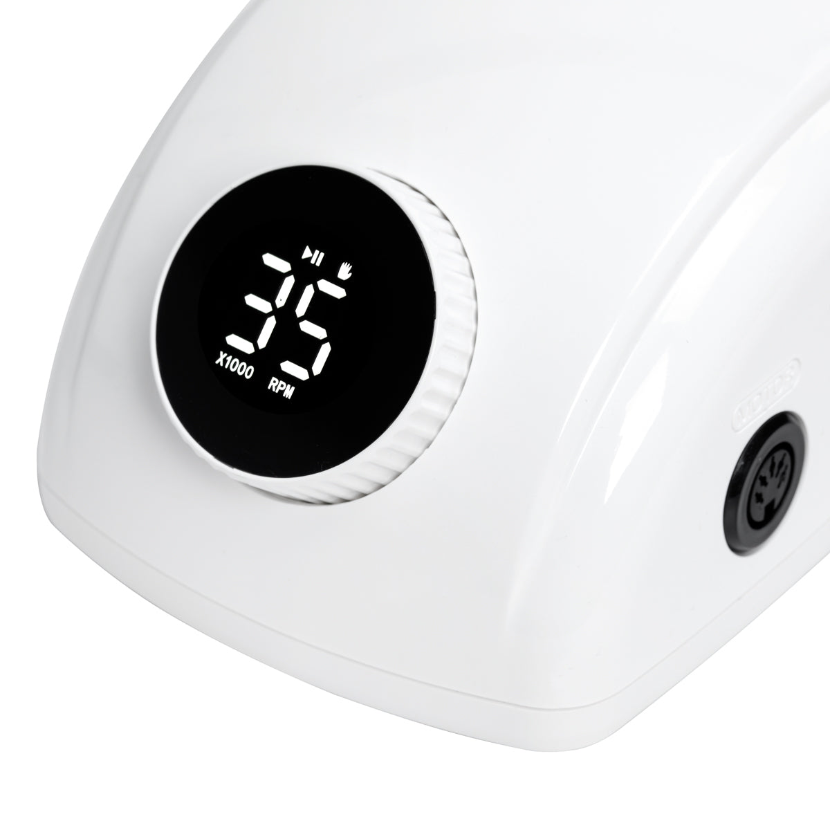 EXO Futura Nagu Frēze 65W – Balta · Digitāls ekrāns