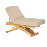 Sillon Siesta Электрическая SPA-Кушетка – Бежевая, Светло-Коричневое Основание · Откинутая позиция