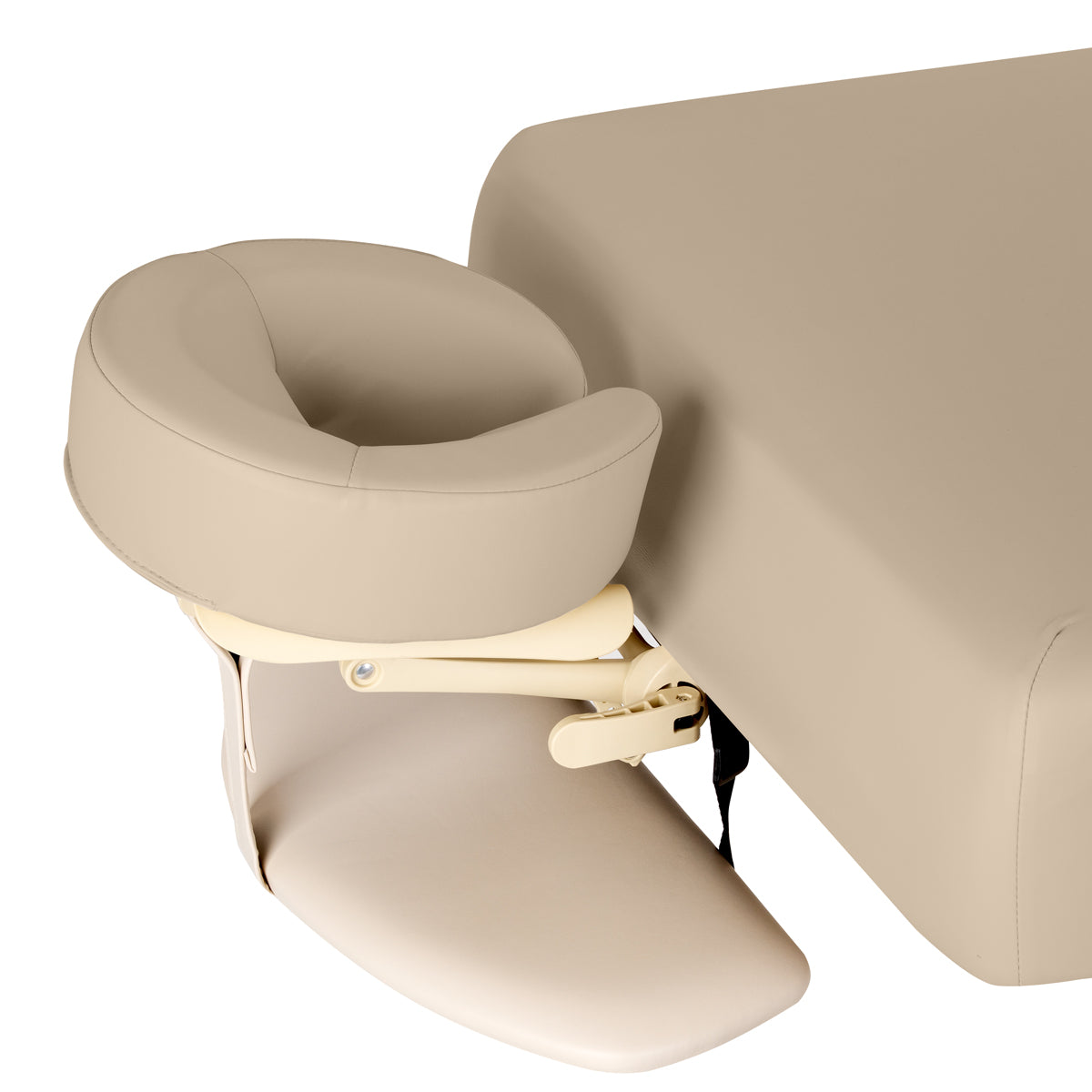 Sillon Siesta Электрическая SPA-Кушетка – Бежевая, Светло-Коричневое Основание · Кольцевой подголовник