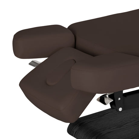 Электрическая SPA-Кушетка Sillon Relax – Цвет Тёмно-Коричневый, Основание Чёрное · Боковые части подголовника