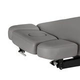 Электрическая SPA-Кушетка Sillon Relax – Цвет Серый, Основание Чёрное · Боковые части подголовника