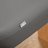 Sillon Relax · серый / светло-коричневое · этикетка Sillon и шов