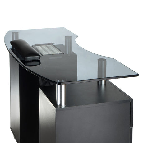 Manicure Table + HoodBD-3453+P BLACK - BVShop