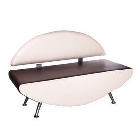 Kanapa do poczekalni Carini BD-6710 crema-brązowy - BVShop