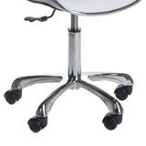 Taboret kosmetyczny z oparciem BD-9933 White - BVShop