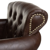 Hairdressing chair ALBERTO BH-8038 brown - BVShop