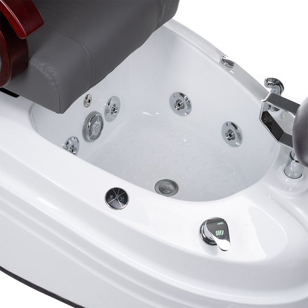 Fotel do pedicure z masażem BR-2307 Szary - BVShop