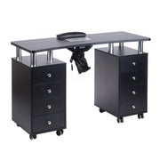 Manicure Table + dust extractor BD-3425+P BLACK - BVShop
