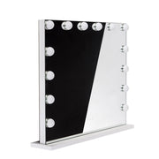 LED illuminated mirror by Beauty System, Hollywood style, 80x65cm with bright lighting and sleek design.