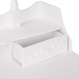 Toaletka biała NINA lustro LED + taboret - BVShop