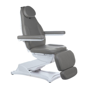 Electrical cosmetic chair MODENA BD-8194 by Beauty System, gray adjustable beauty salon chair with electric controls.