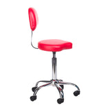Cosmetic Stool with Backrest BH-7268 Red - BVShop