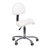 Taboret kosmetyczny BY-8373 biały - BVShop