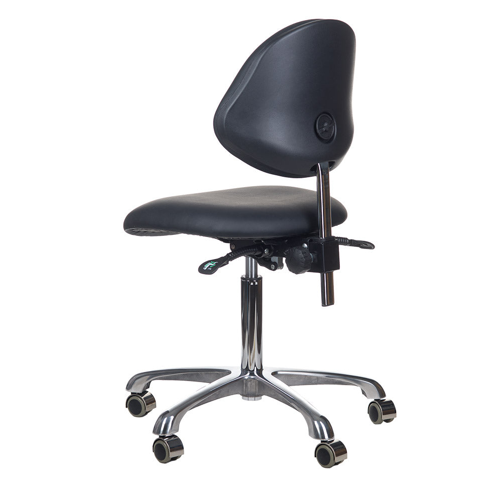 Taboret kosmetyczny BY-8377 czarny - BVShop