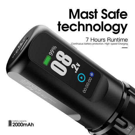 Mast Flip 4 Pro Wireless Tattoo Machine Black - BVShop