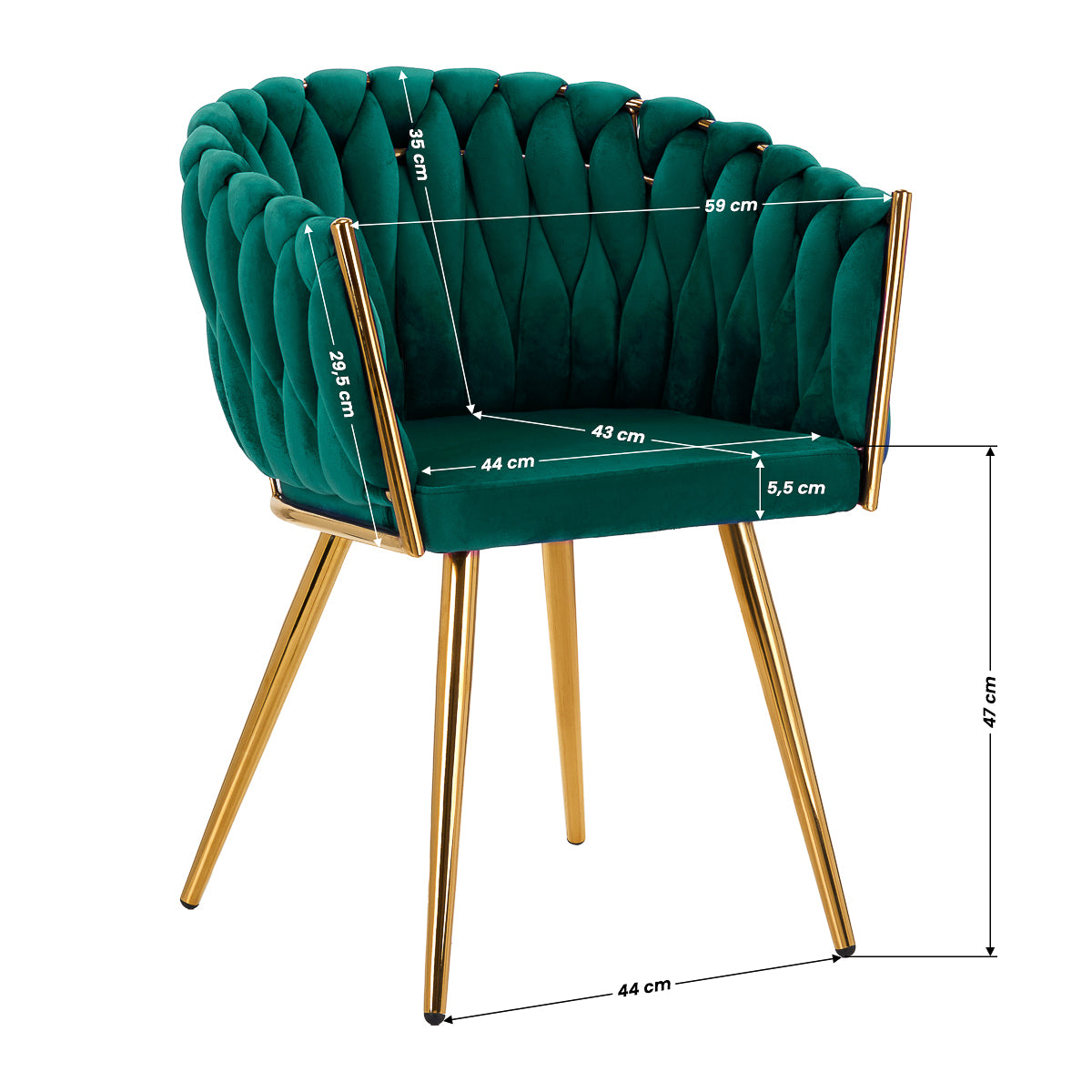 4Rico chair QS-GW06G green - BVShop