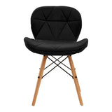 4Rico Cosmetic chair QS-186 black velvet - BVShop