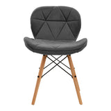4Rico Cosmetic chair QS-186 gray velvet - BVShop