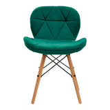 4Rico Cosmetic chair QS-186 green velvet - BVShop