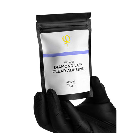 PhiLashes Diamond Lash Clear Adhesive on a light background