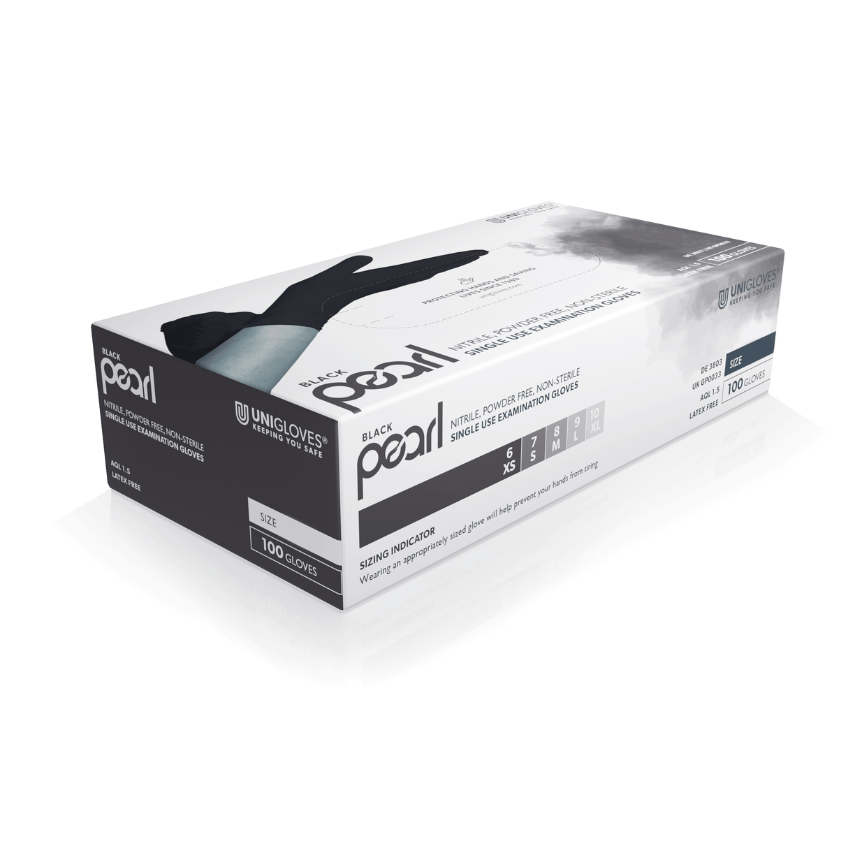 Black Pearl Nitrile Gloves 100pcs XS/S/M/L/XL - BVShop