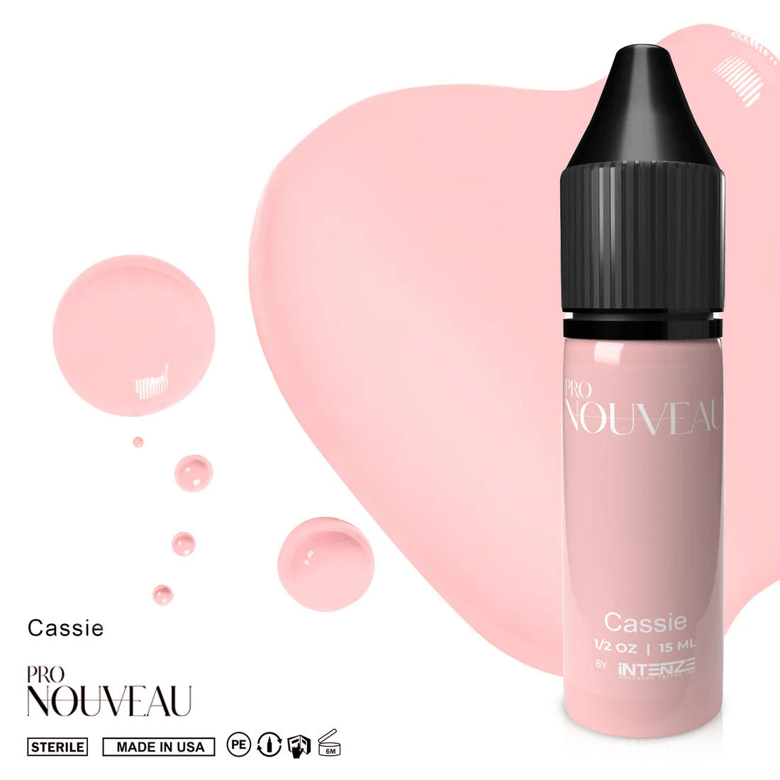 Pro Nouveau vaigu sārtuma lūpu pigmenti no Intenze Cassie 15ml