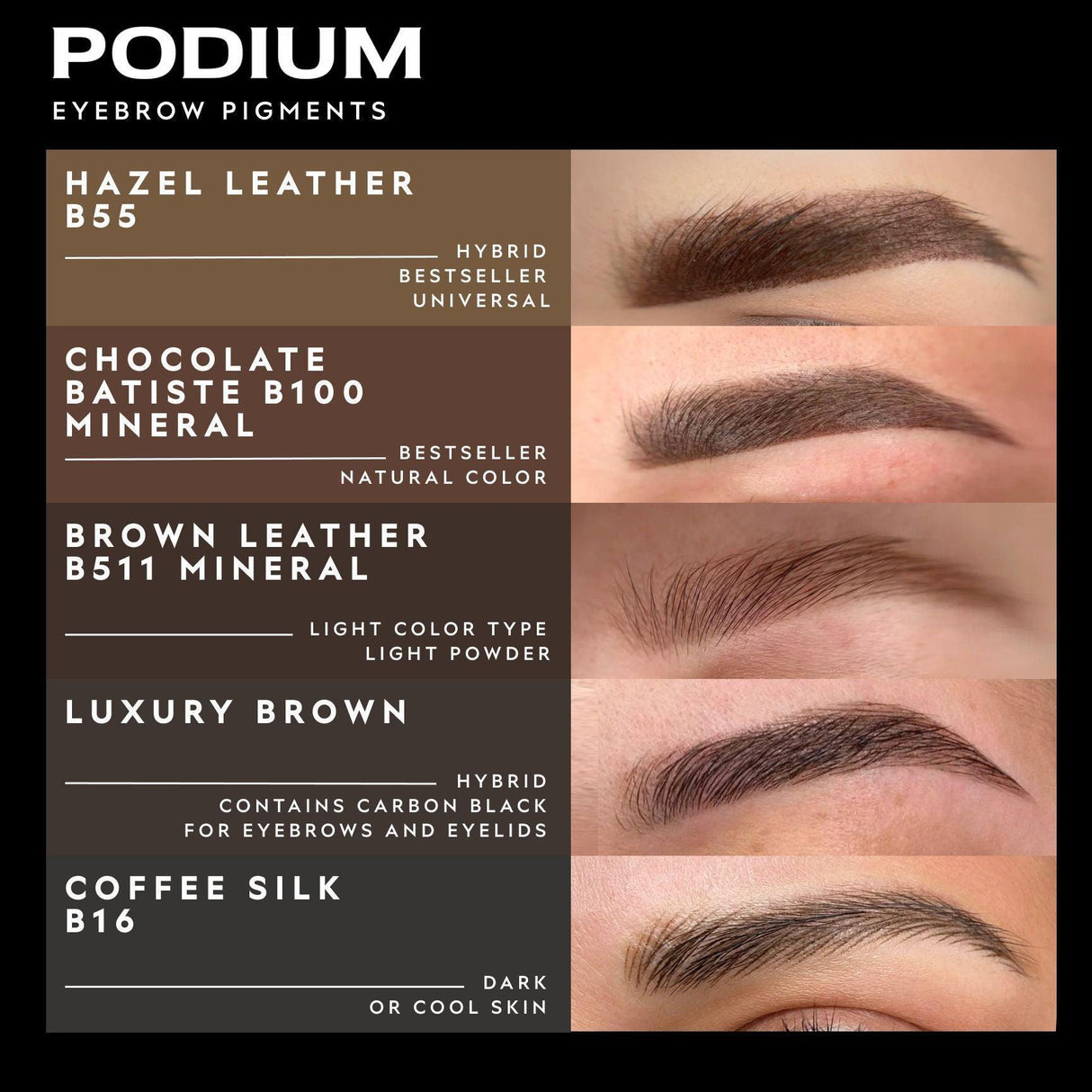 Podium Hazel āda B55 pigments