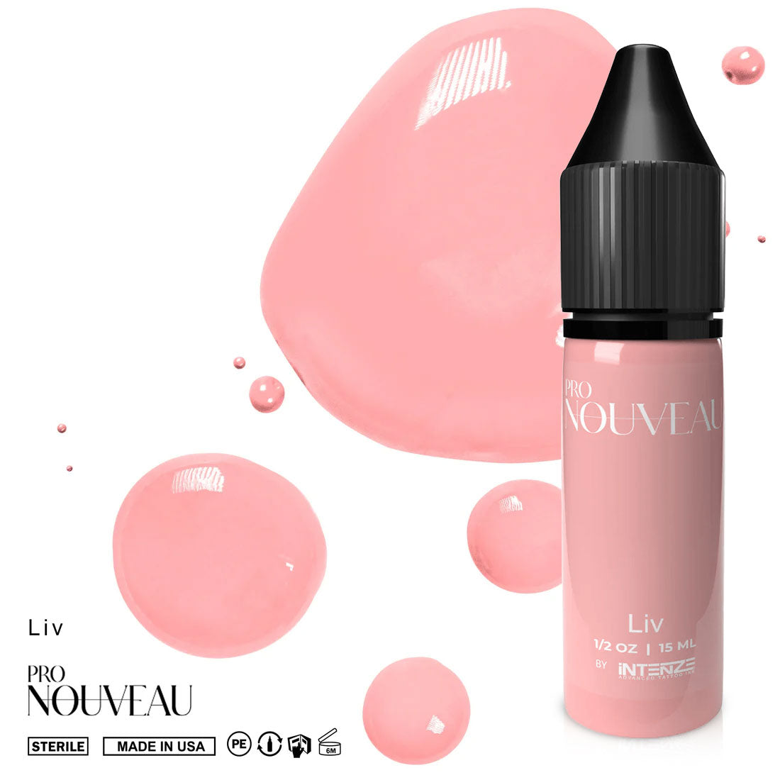 Коллекция румян для губ Pro Nouveau от Intenze 6x15ml