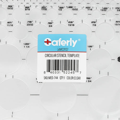Clear Saferly Areola and Nipple Reconstruction Template used for precise medical tattooing and nipple restoration.