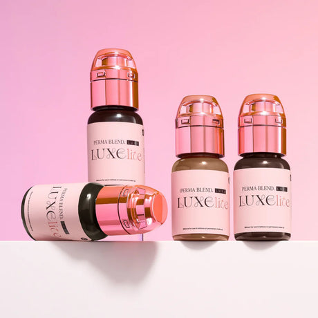 Perma Blend LUXE Lite PMU pigment collection for soft natural brow results