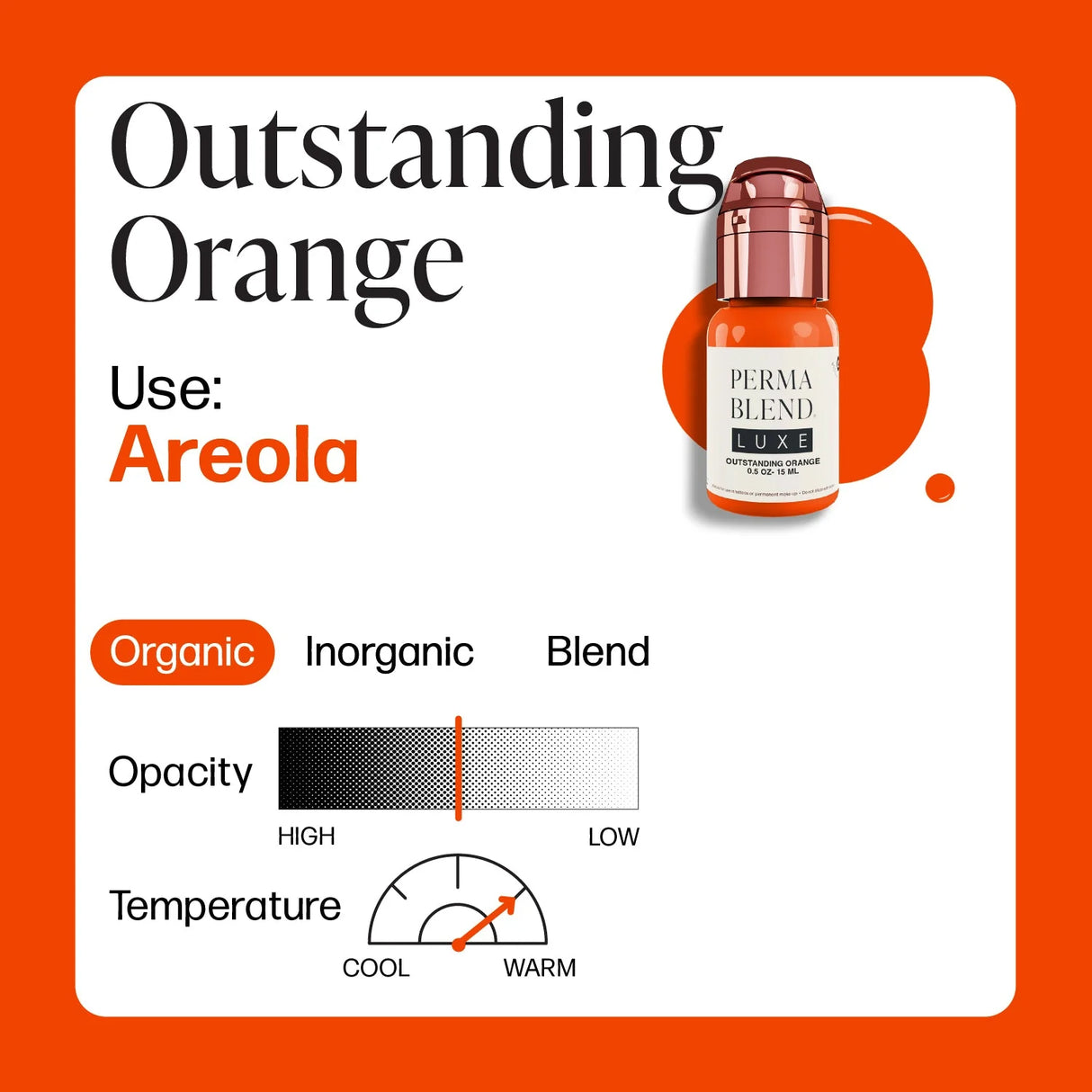 Perma Blend LUXE Neapturams Areola Izcils Oranžs 15ml