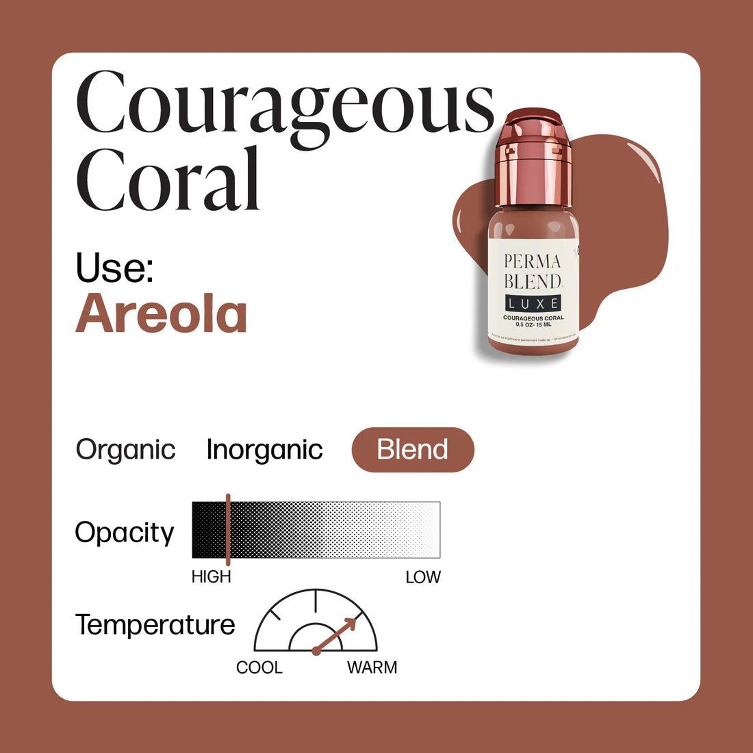 Perma Blend LUXE Neapturams Areolas Drosmīgais Koraļļu 15ml