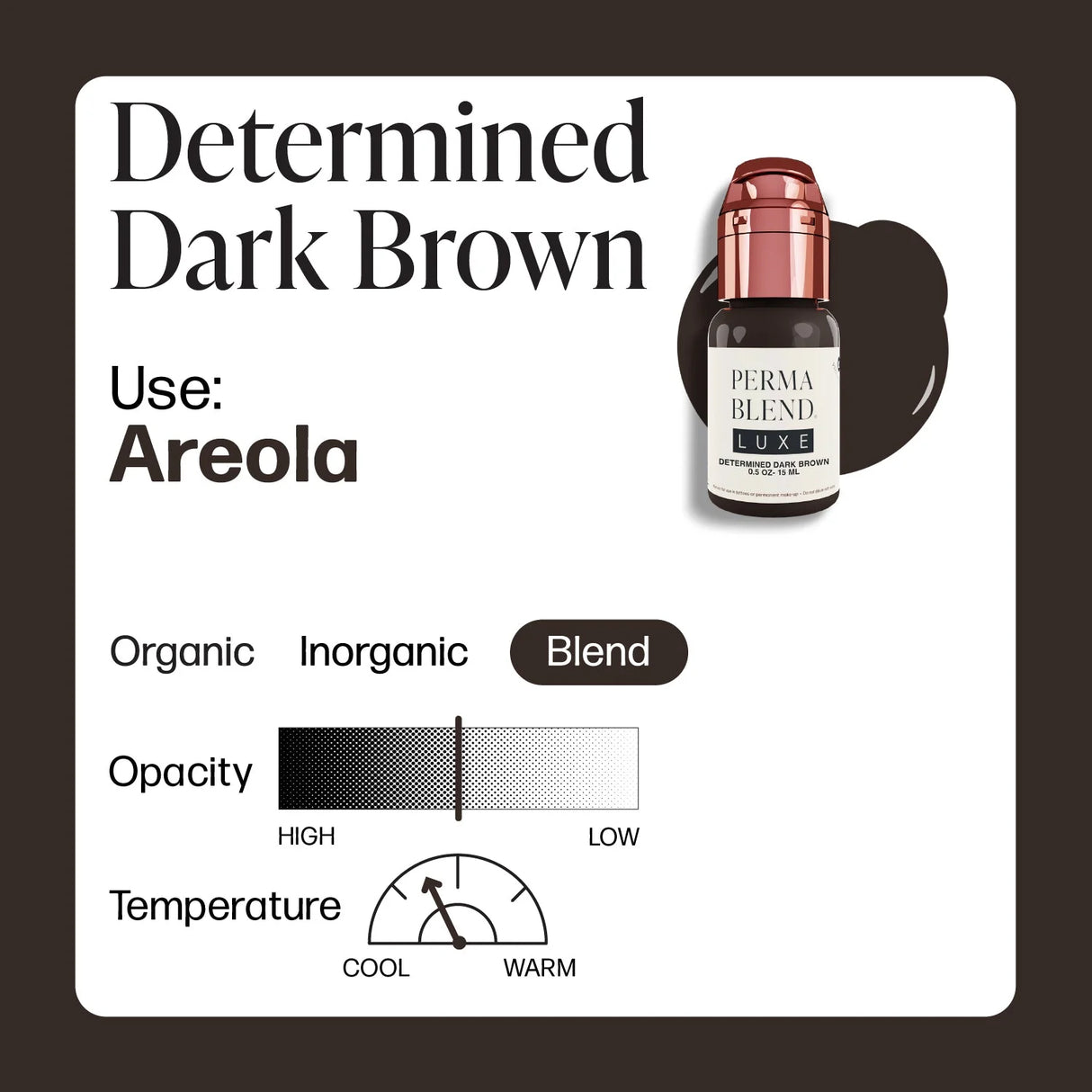 Perma Blend LUXE Neapturams Areolas Noteikts Tumši Brūns 15ml