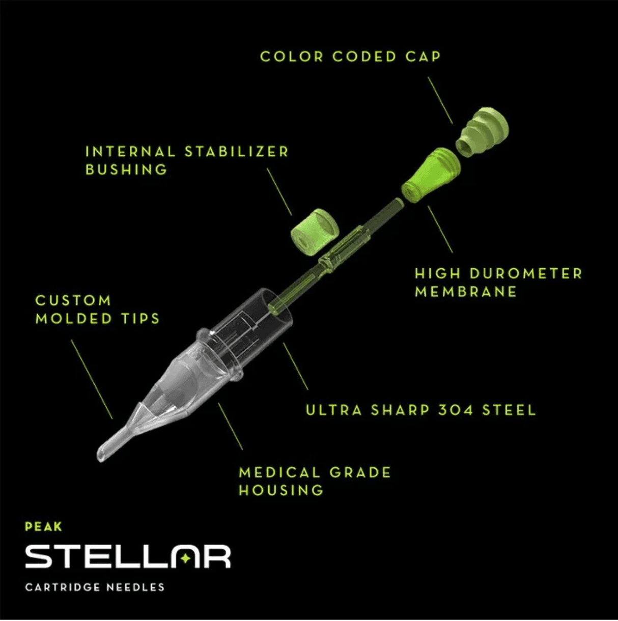 Peak Stellar 2.0 Curved Magnum Cartridges - BVShop
