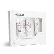 The Pigment Microblading Pigments Collection featuring three 10ml bottles of natural eyebrow pigment shades by The Pigment.
